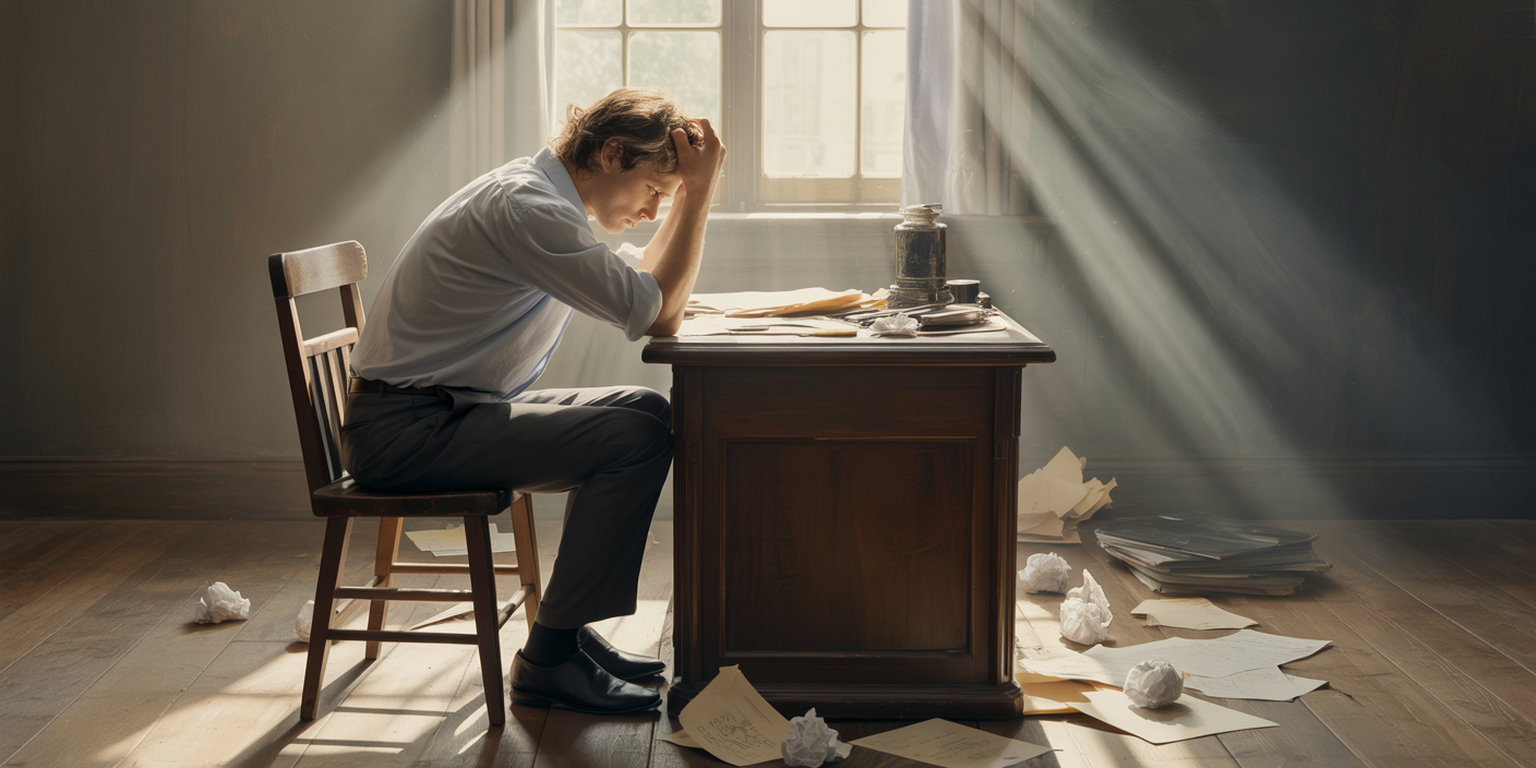Writer overcoming creative block and fear – writer's block is fear in disguise